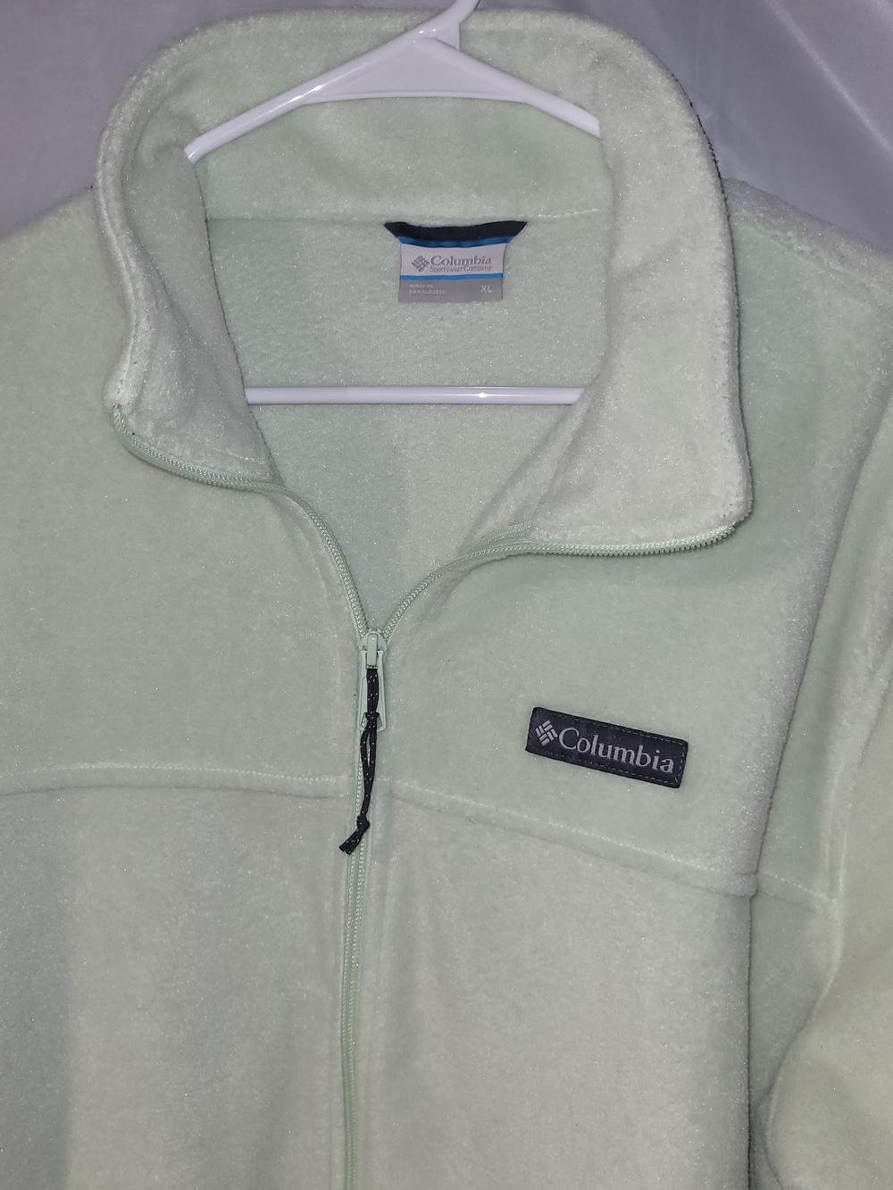 Columbia Women's Pale Mint Full-Zip Teddy Fleece JacketSize XL